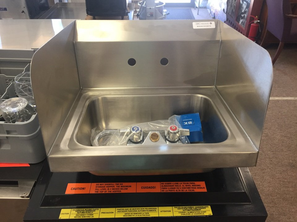 New Bk Resources Hand Sink with faucet