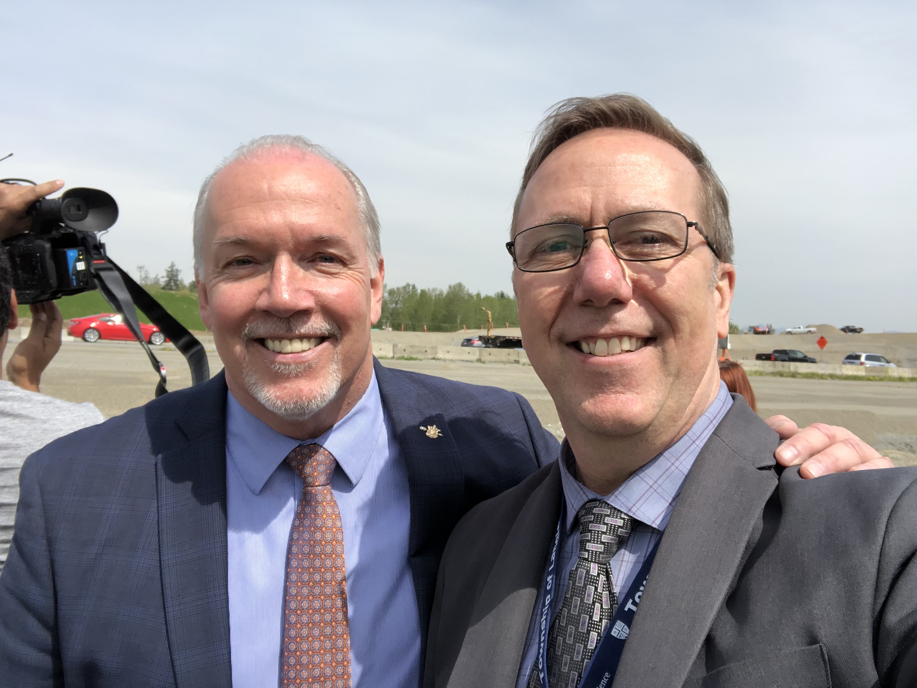 Peter Chevrier with former BC Premier John Horgan. Peter Chevrier with former BC Premier John Horgan.