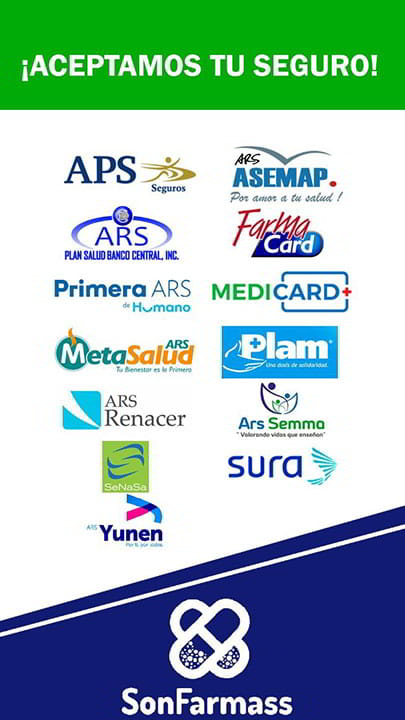 SON FARMASS SRL - Aceptamos tu seguro