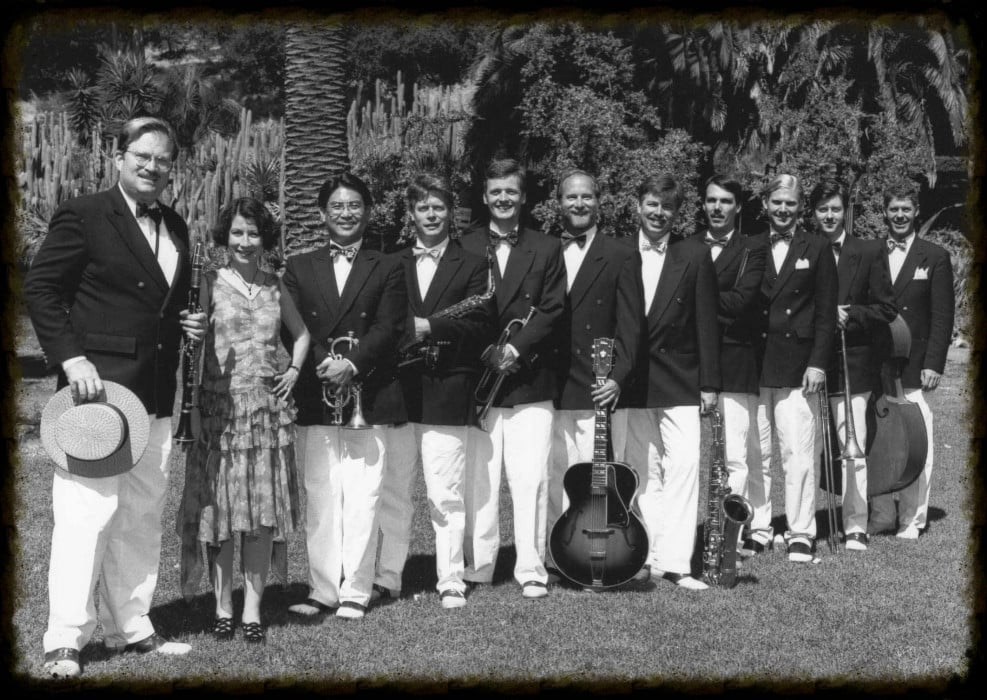 Royal Society Jazz Orchestra at a garden party in Santa Barbara, CA.