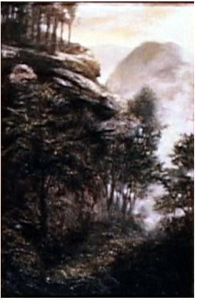 Landscape with mountain by William Girard