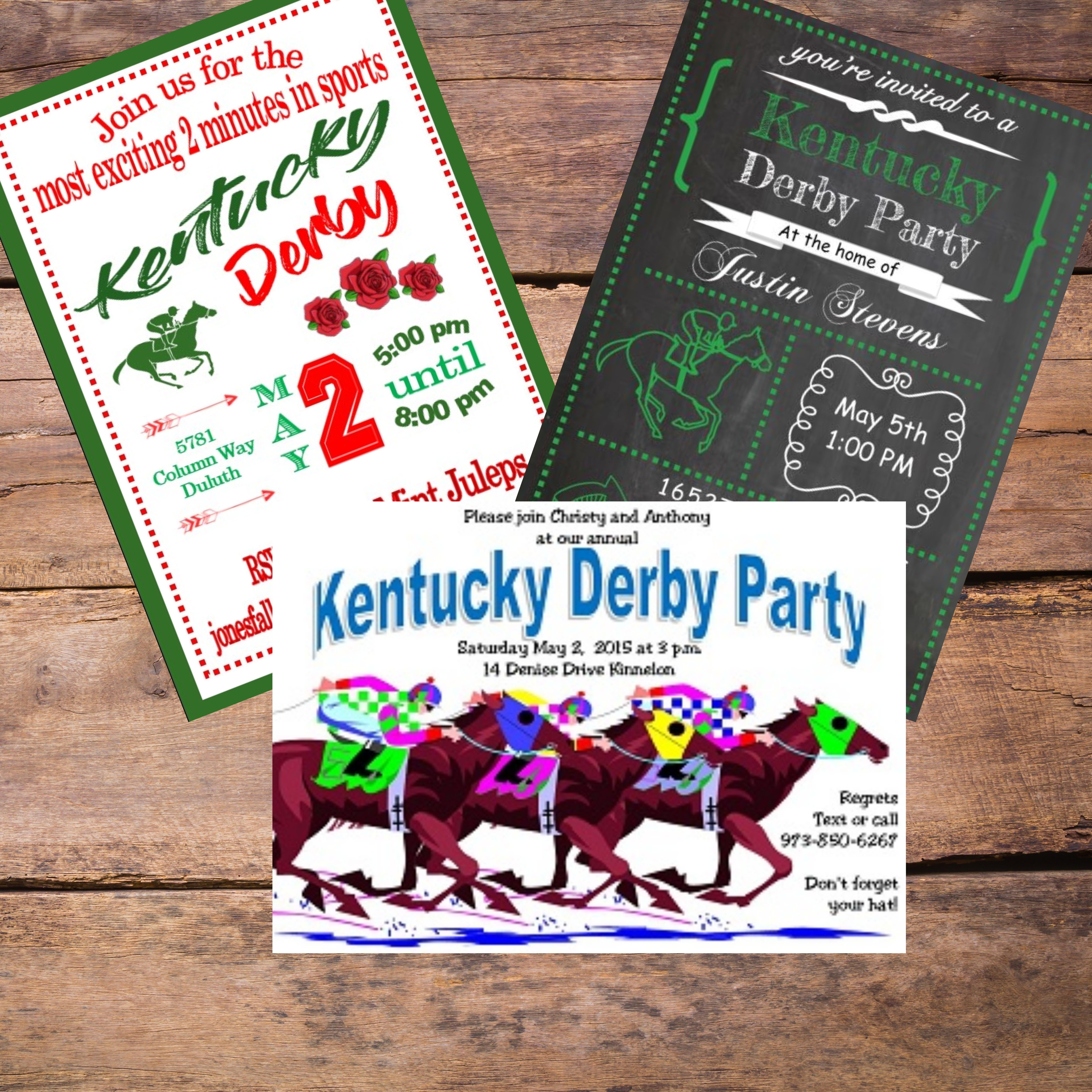 Kentucky Derby Party Invitations 