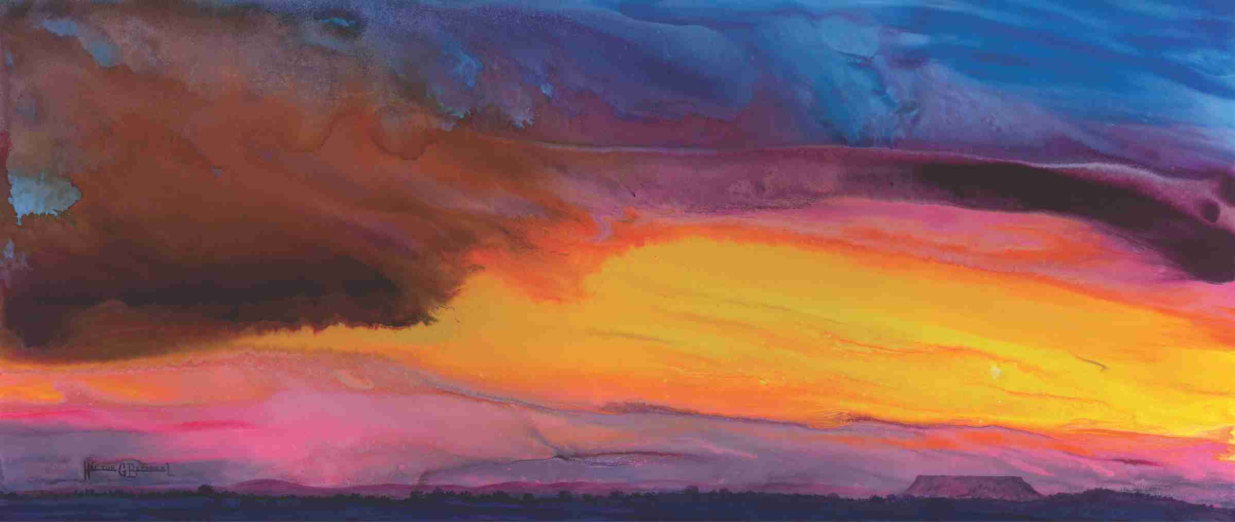 Técnica: Acrílico
Dimensión: 50 x 122 cms.