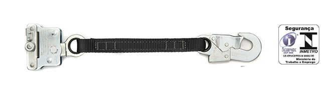 Trava-queda aço carbono para corda
 de 12mm extensor fita