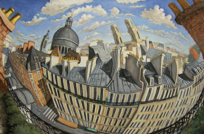 View of the 6ème
200x140 cm
sold