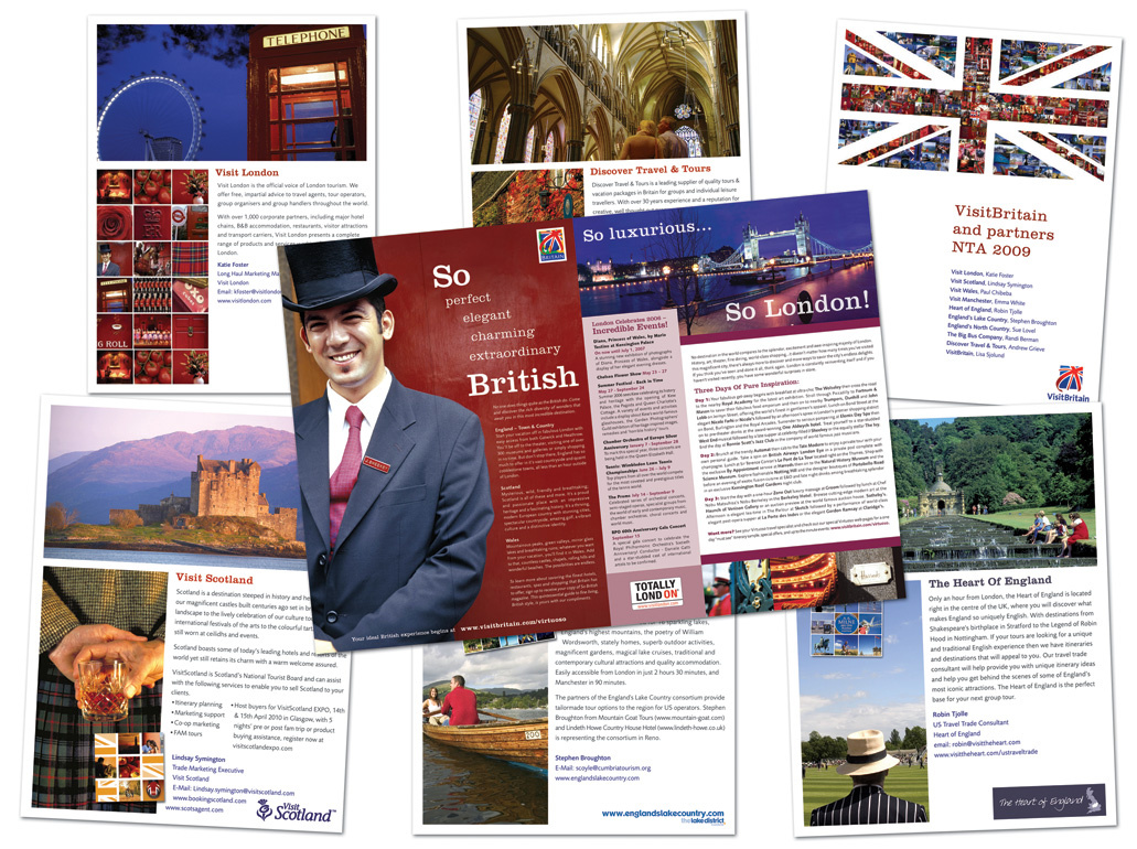 Promotional brochure for Visit Britain