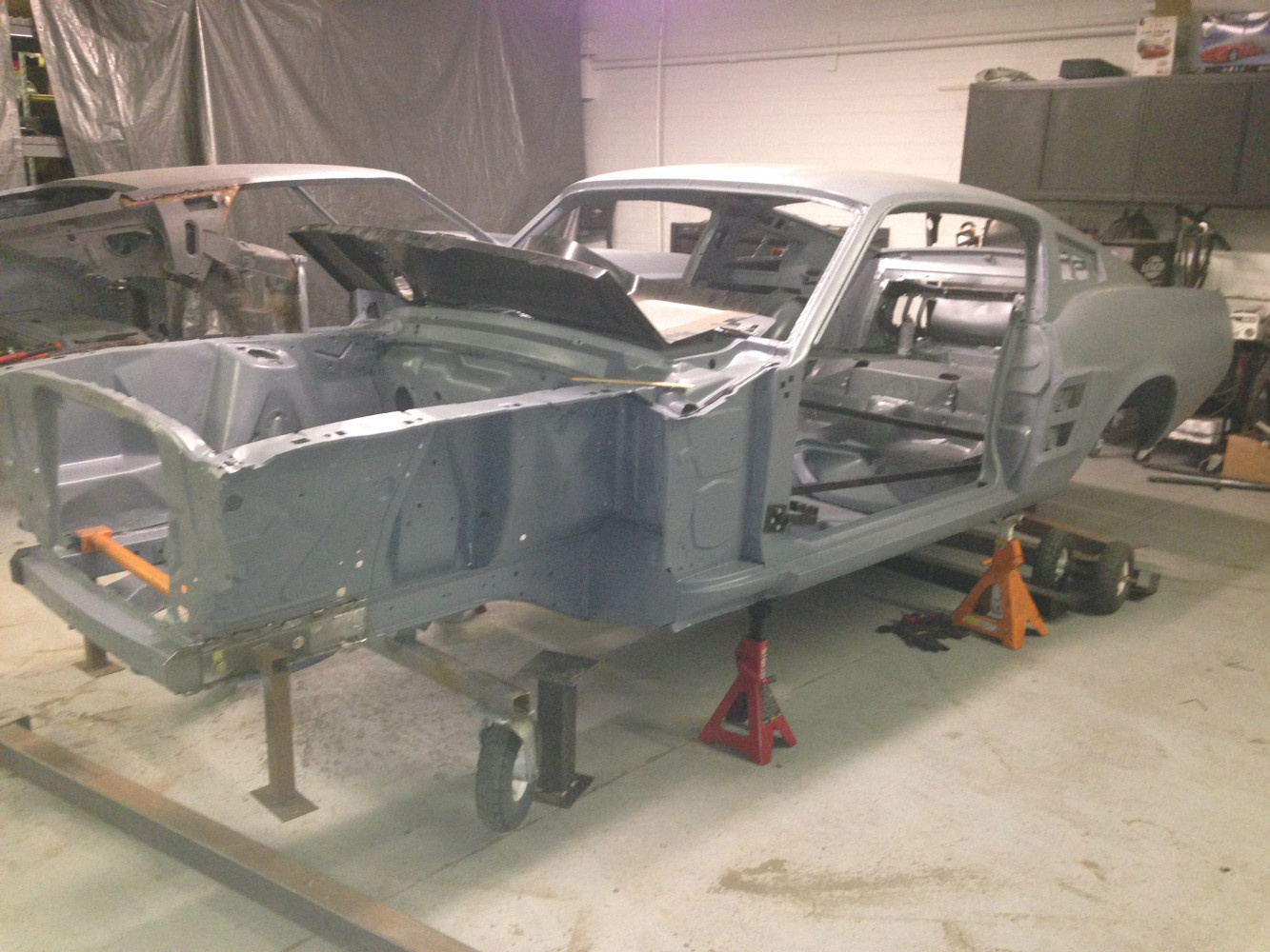 In the beginning ! Lots of new sheet metal installed.