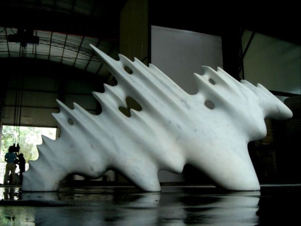 White Dragon, marble, Shanghai, China