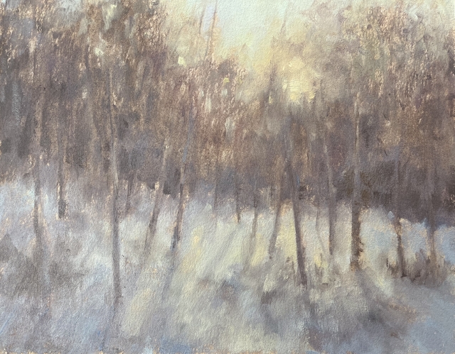 Schwartz, Winter Sunrise, 8" x 10" Oil