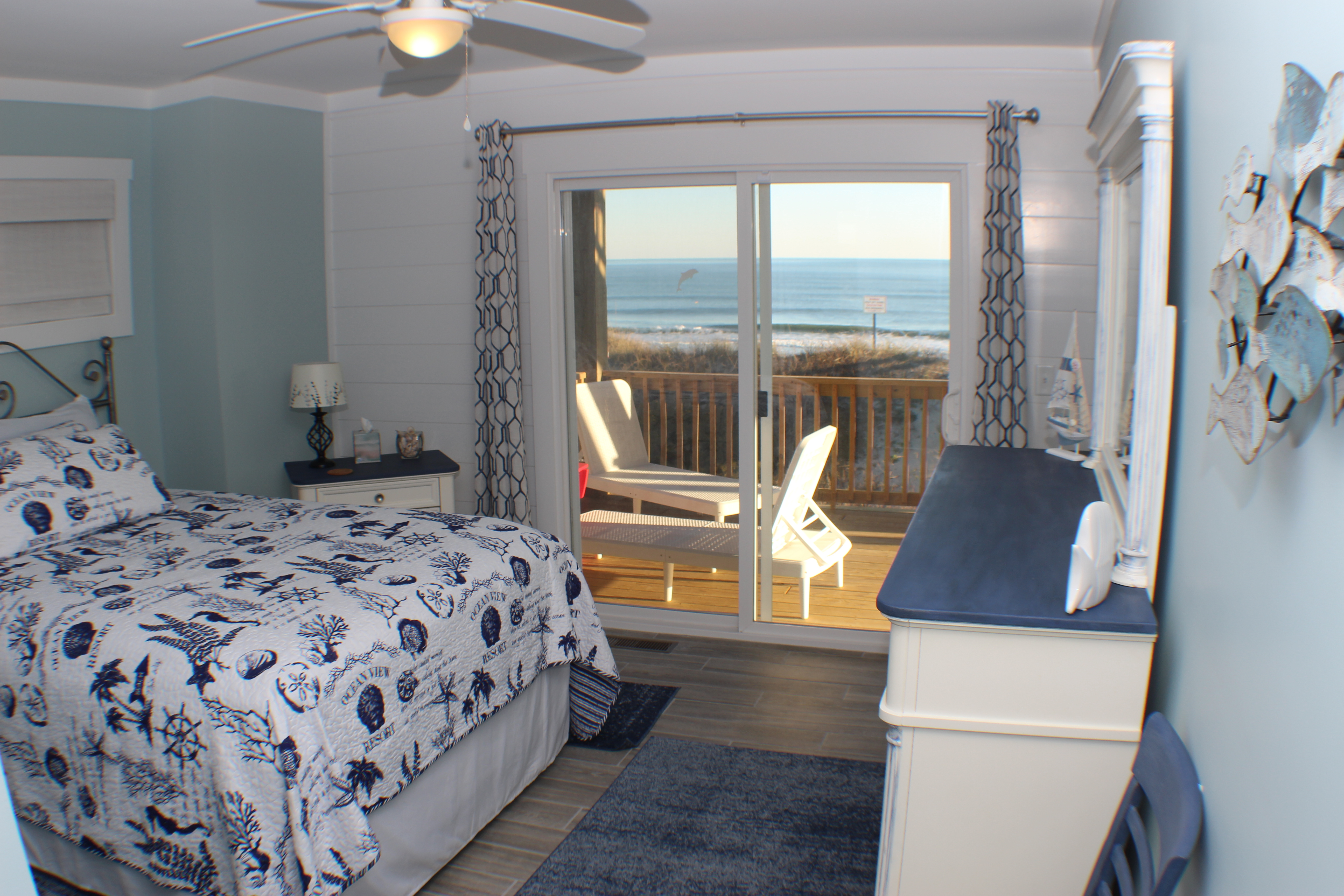 Entrance to the North East Blue bedroom.