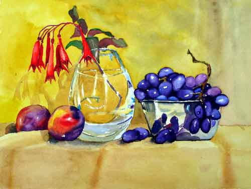 Grapes ..... Watercolour