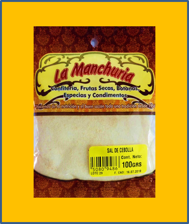 SAL DE CEBOLLA
36 Y 100 GRS