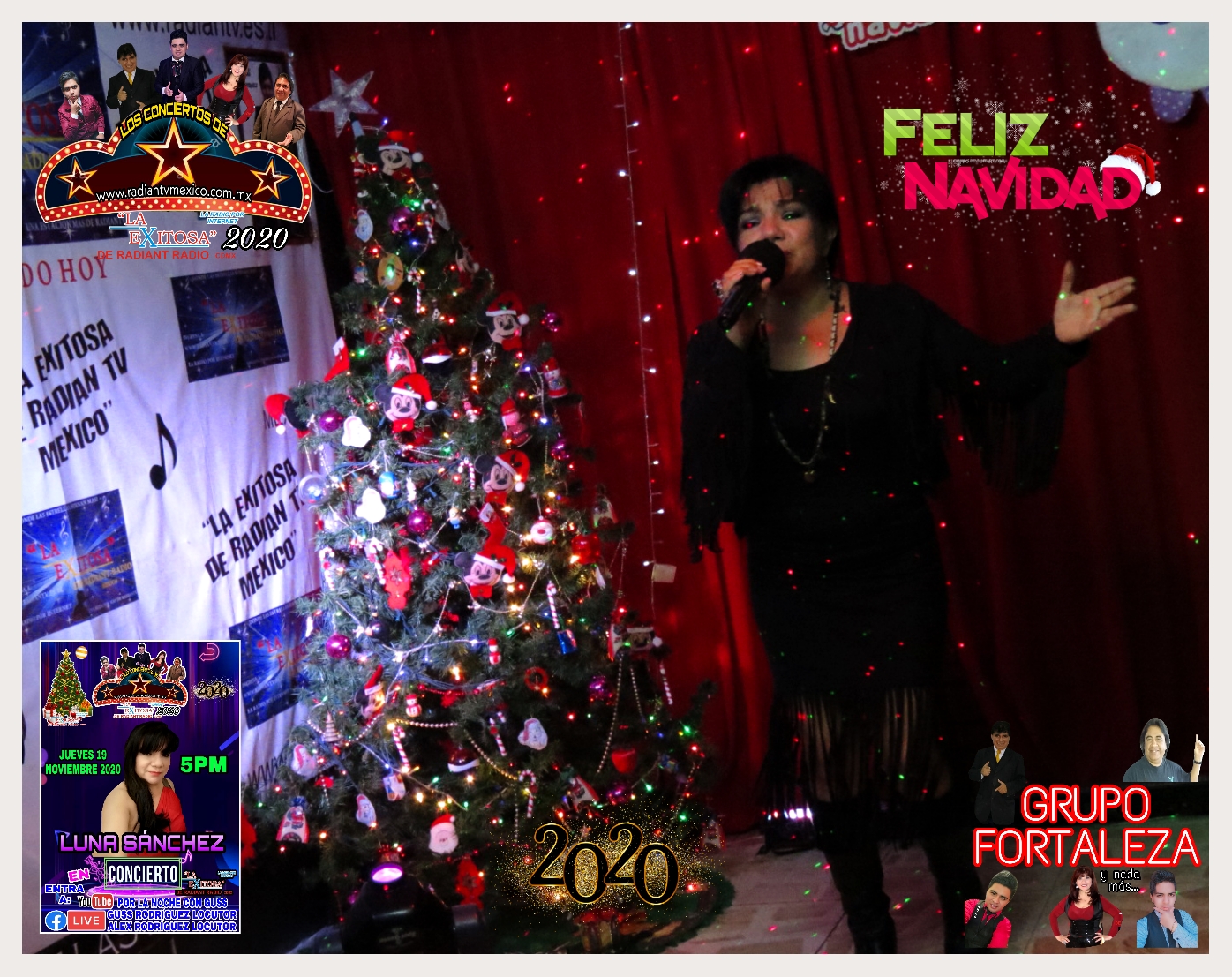 Luna Sánchez En Concierto de Fin de Año 2020 La Exitosa De Radiantv México