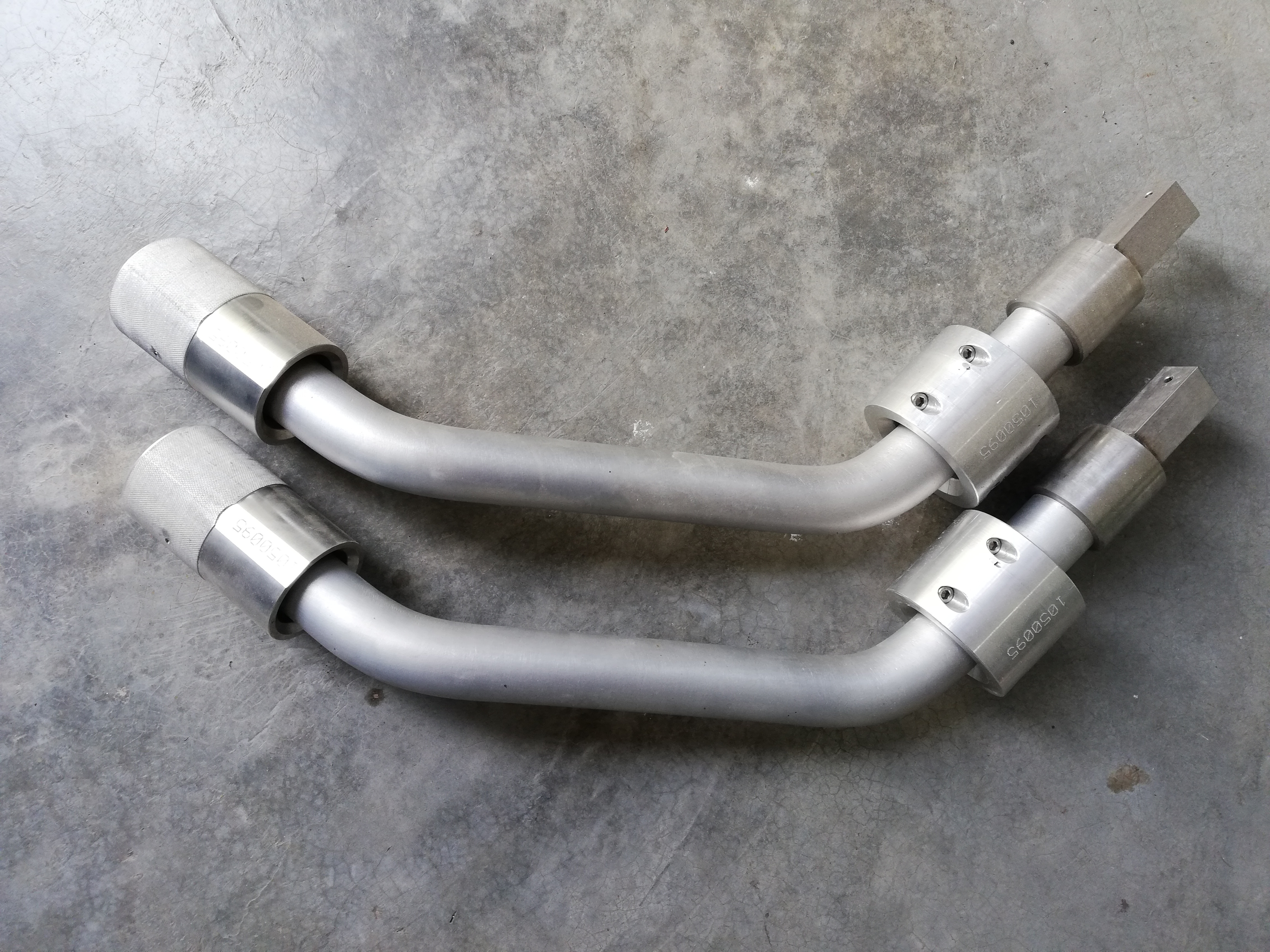 Mandriles de aluminio con caps 
(base y punta)