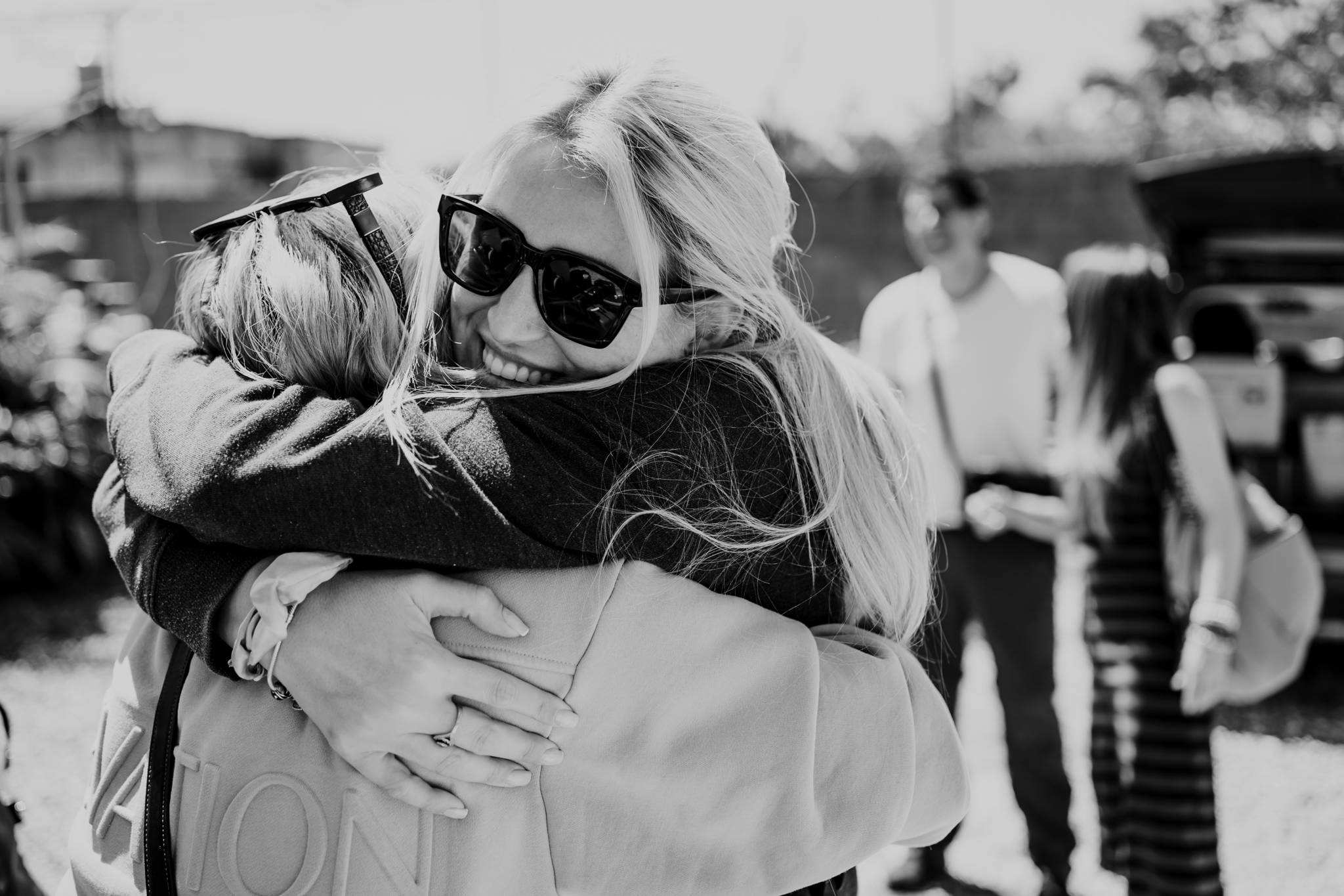 Candid moment during the wedding journey with loved ones.