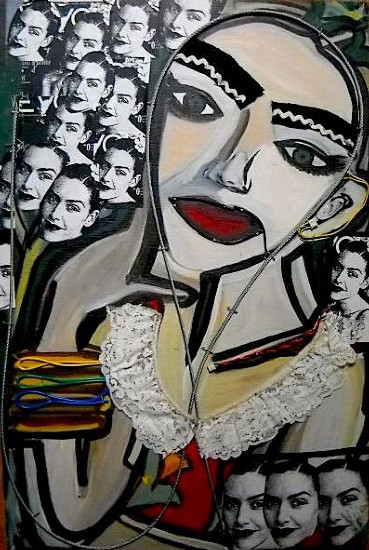 Wendy O'rourke. Mixed media on wood. All artwork copyrighted©.