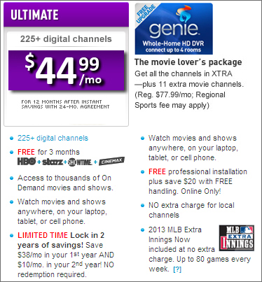 $44.99/month package||||