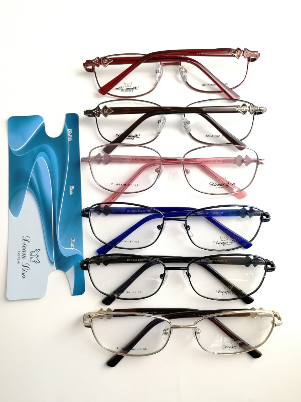 Modelo: DL1633
Colores: Vino, Azul, Cafe, Rosa, Negro y Cafe con Dorado