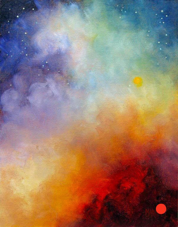 Celestial Fire
8x10 
Original oil on canvas