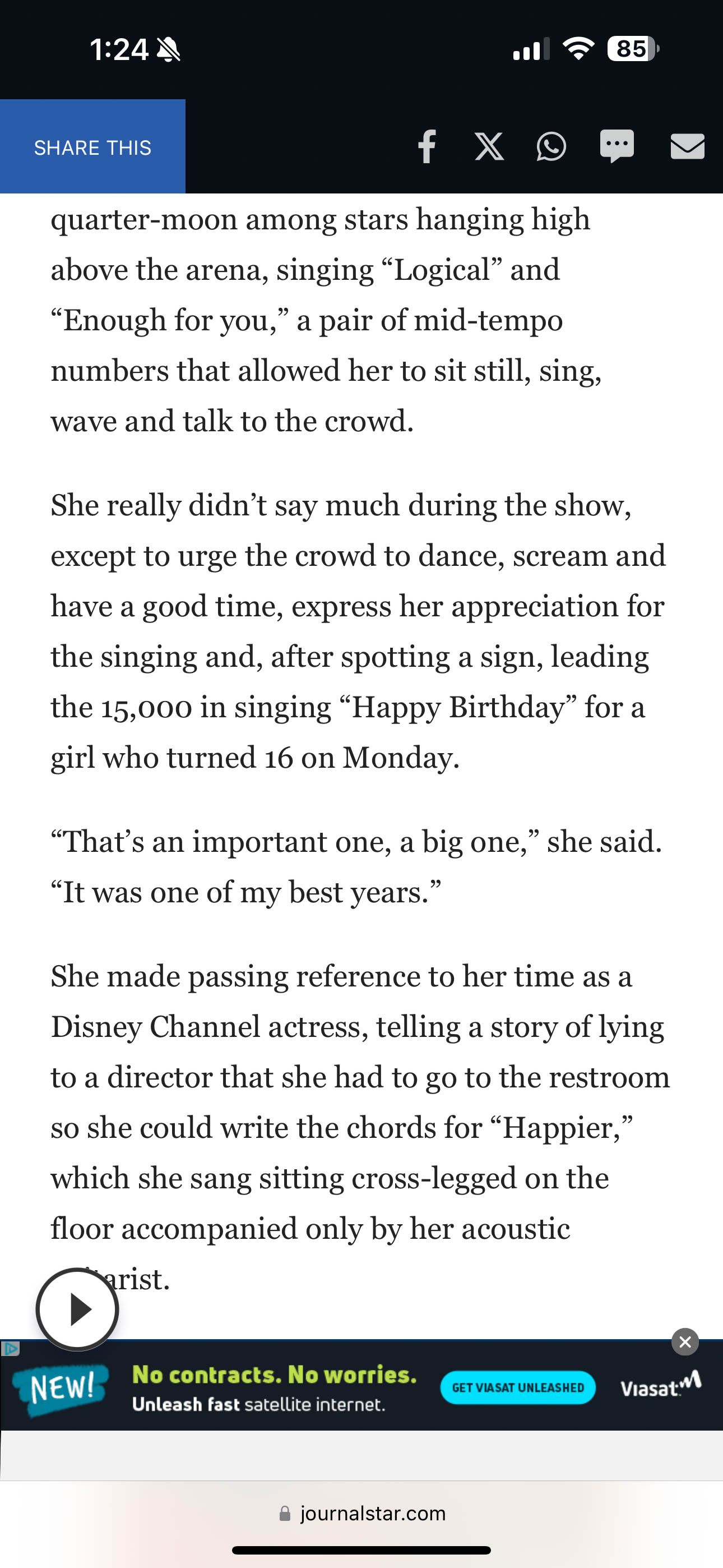 Now I'm famous