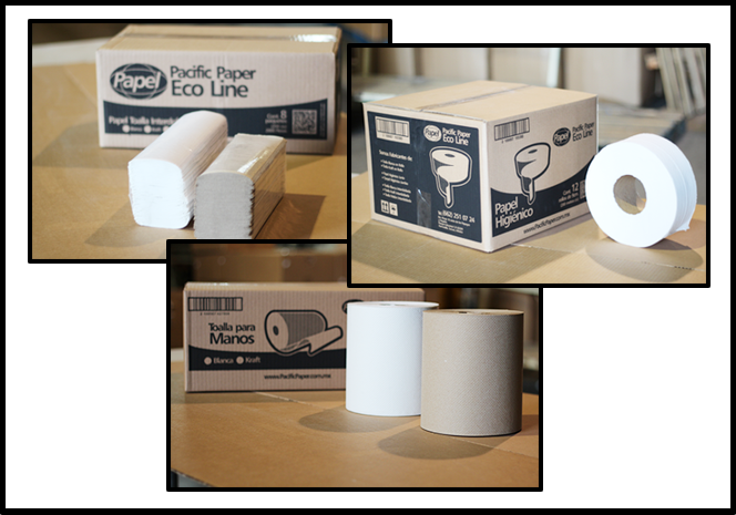 Papel higienico y papel toalla