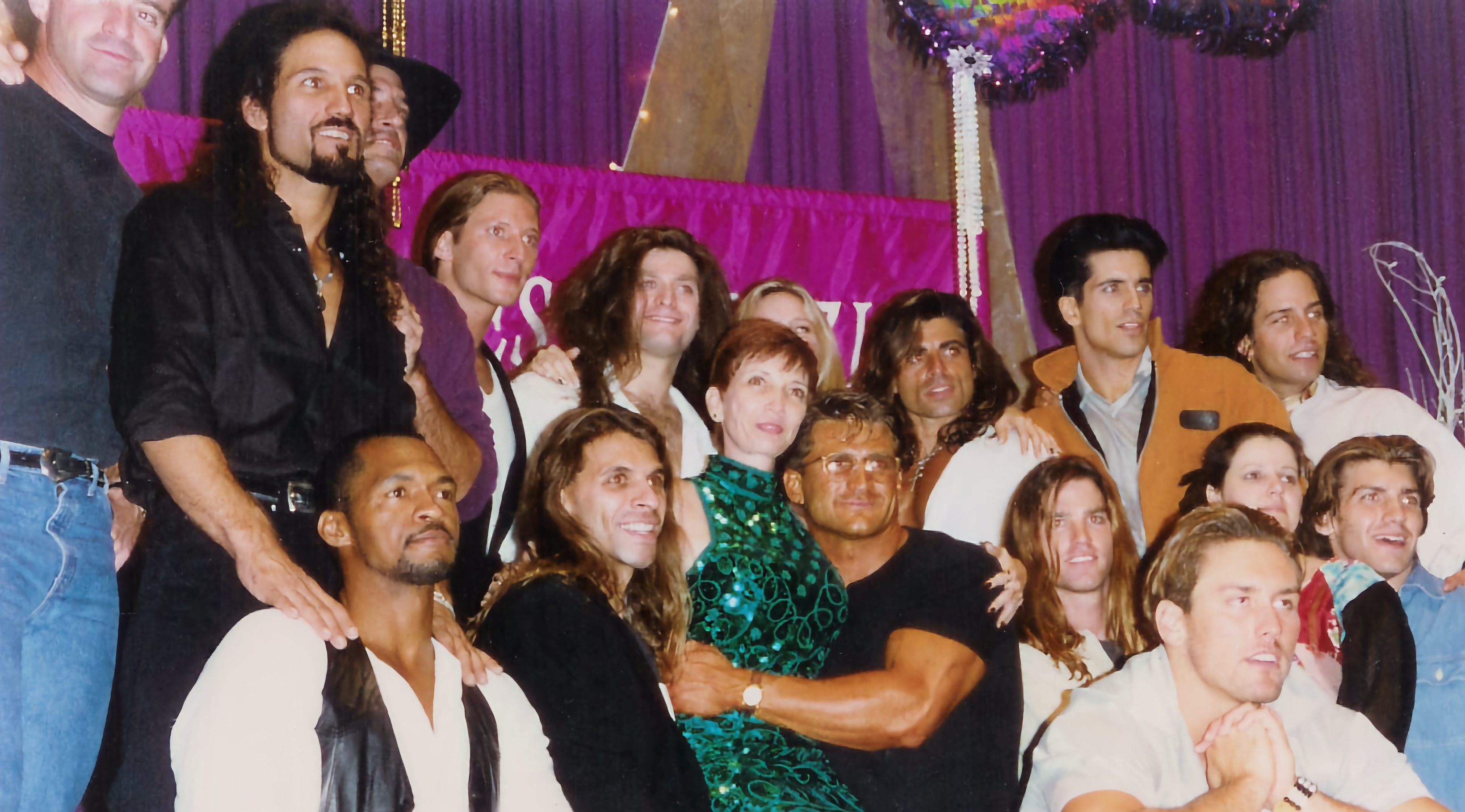 Surrounded by Mr Romance Contestants
