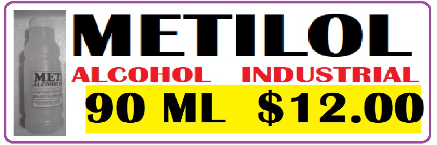 alcohol industrial no potable 90 ml. $12.00 