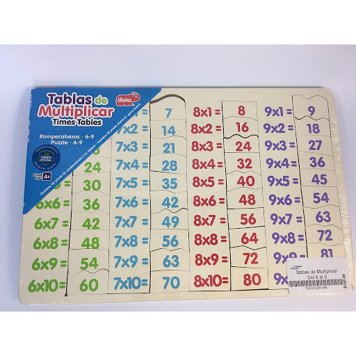 TABLAS DE MULTIPLICAR
DK 6126A NO.110
$368.75