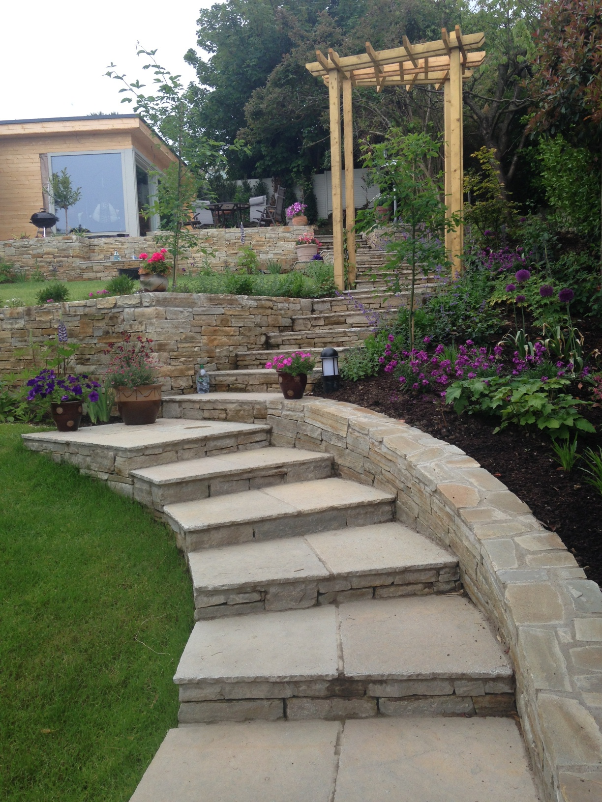 Curvaceous Garden Steps