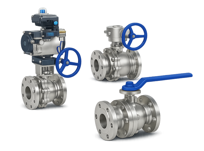 Floating levers and valves