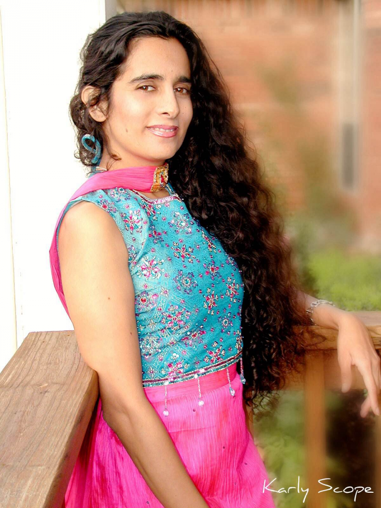 Sanjini Blue and Pink Dress