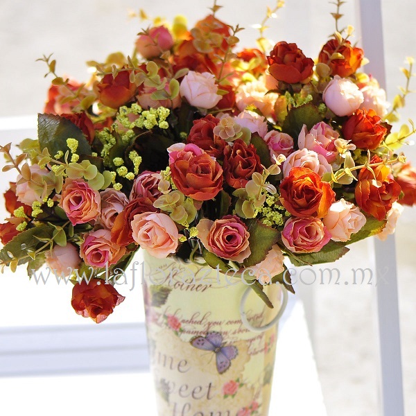 MD - 128  $1,280
Hermoso diseño de variedad de rosas estilo shabby chic