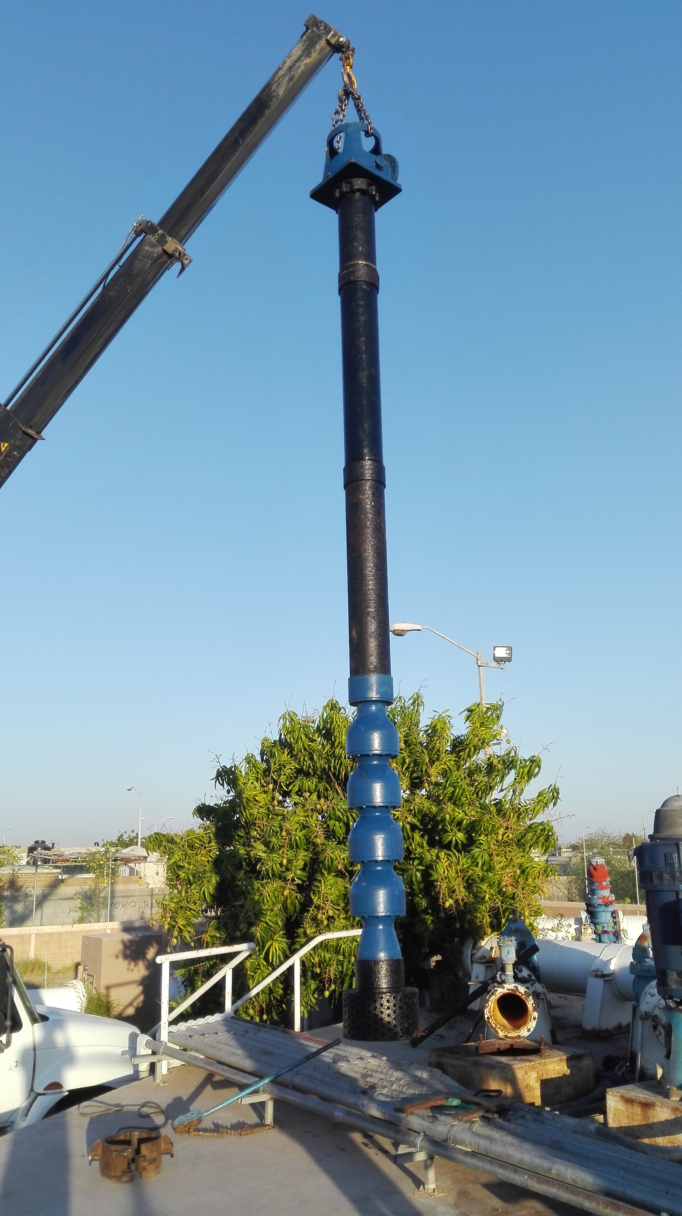 Instalación de rebombeo reparado para Agua de Hermosillo.