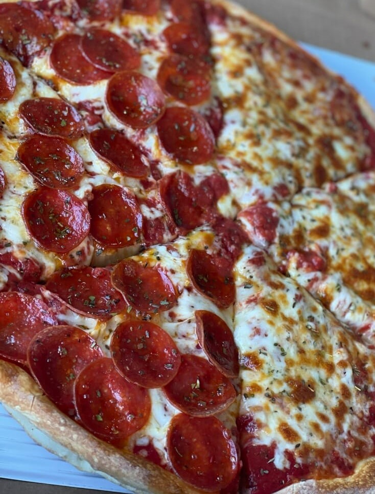 Thick Crust Pepperoni and Cheese Pizza by the Slice $3.49