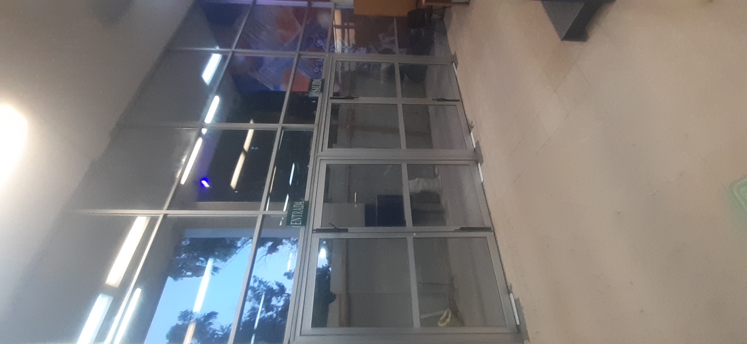 Modern living room with colourful walls