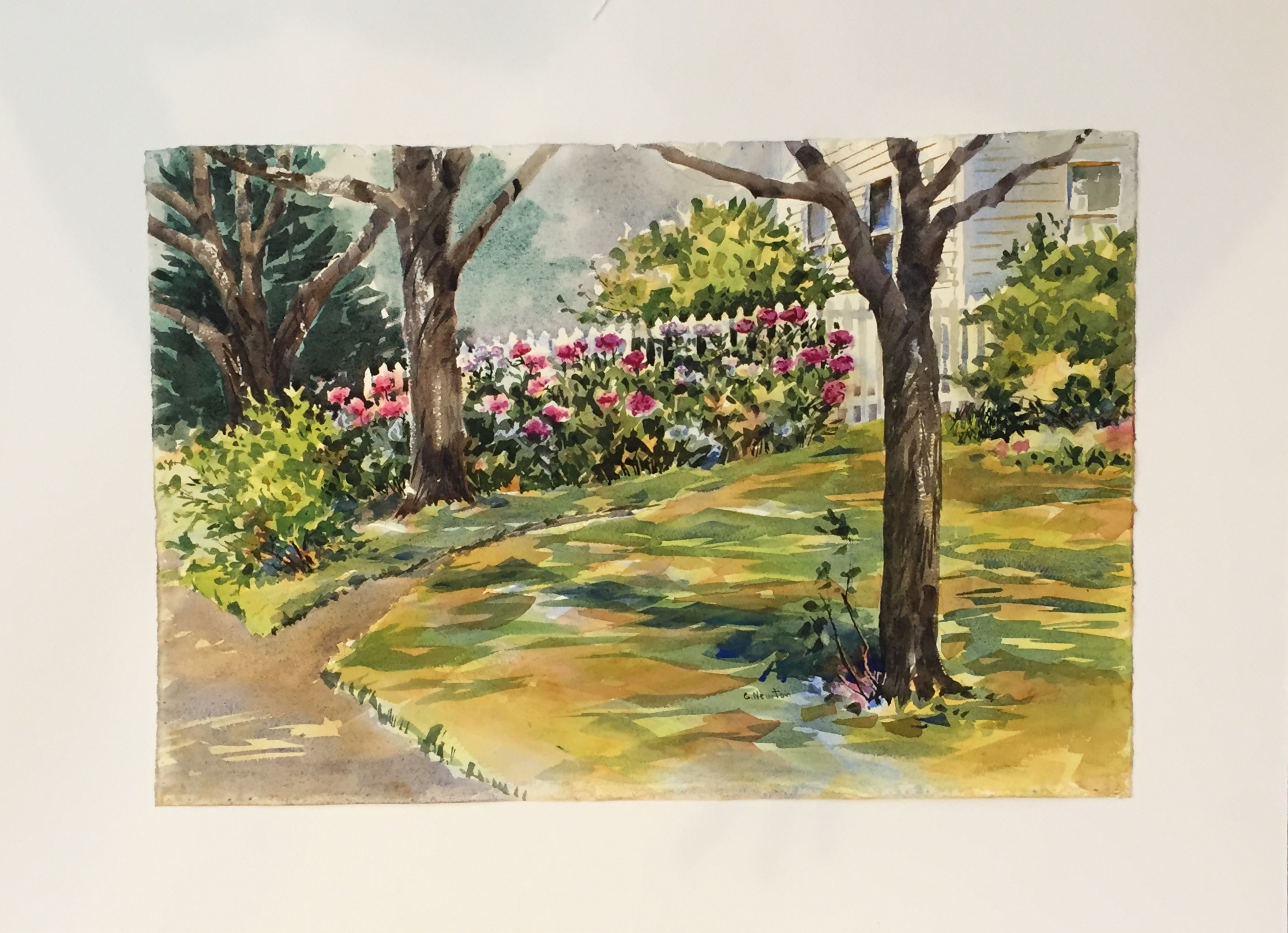 Georgia Newton
Garden
Watercolor
23" X 15"
$150. framed
