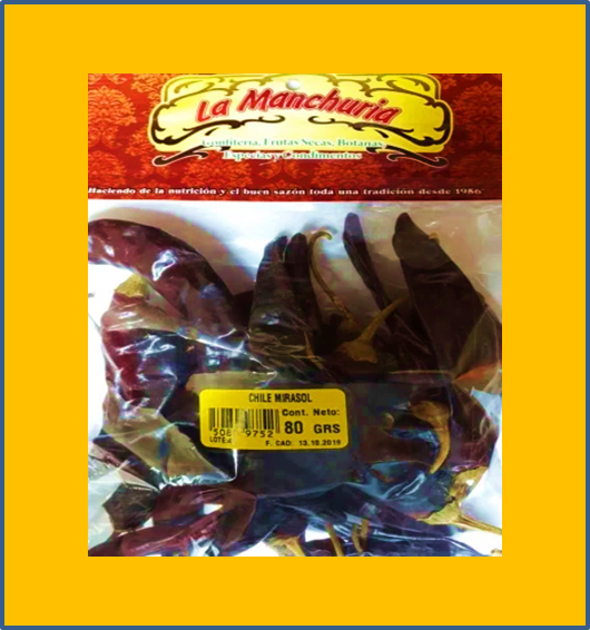 CHILE MIRASOL
80 GRS