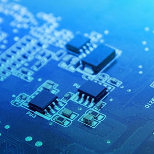 Close-up of Electronic Circuit Board