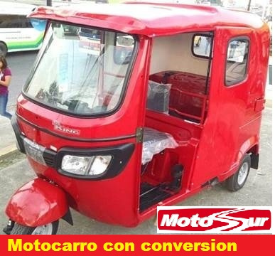 MOTOCARRO CON CONVERSION DE FIBRA DE VIDRIO