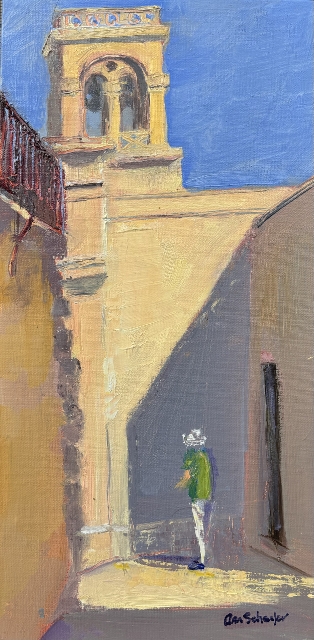 Schaefer, Chiming at Noon, 12x6 Oil