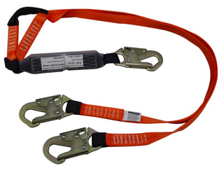 LÍNEA DE VIDA CON AMORTIGUADOR DE IMPACTO CON DOBLE GANCHO