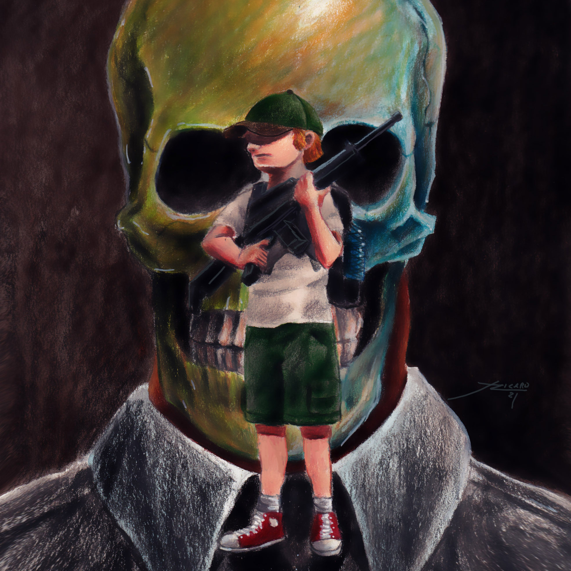 Schoool rules. Ilustración digital, 2021