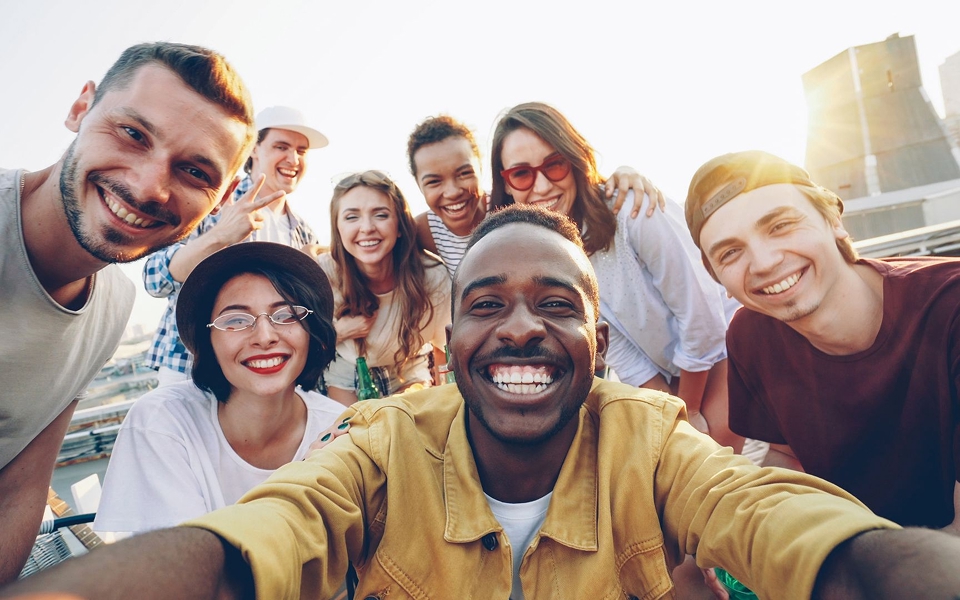 Group Selfie of Friends Group Selfie of Friends
