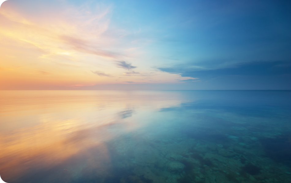 Sunset over the water. Sunset over the water.