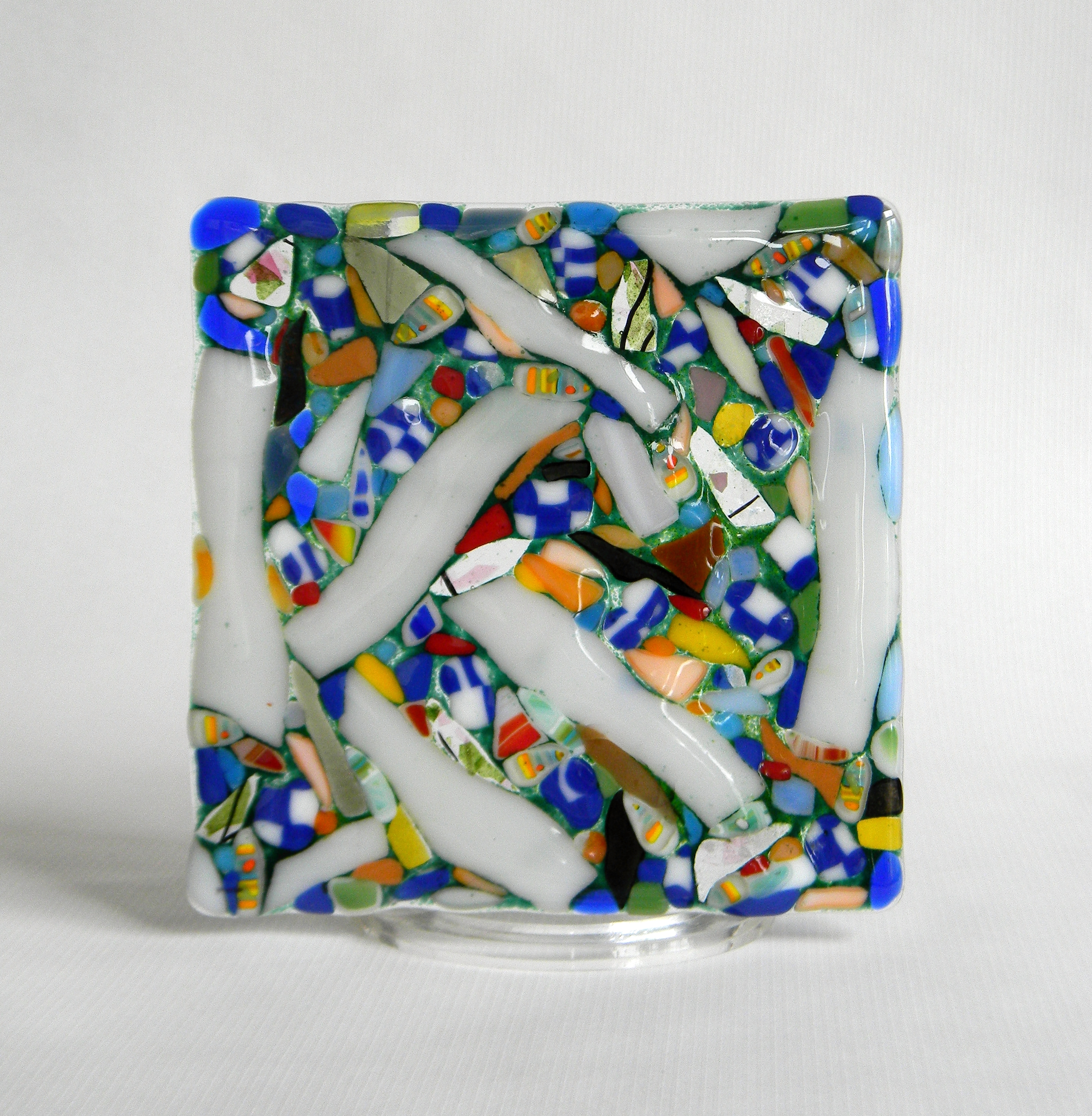 "Carnival"
by Nataliya Guchenia
Glass Size - 6-1/8"H X 6-1/8"W
$200.00
