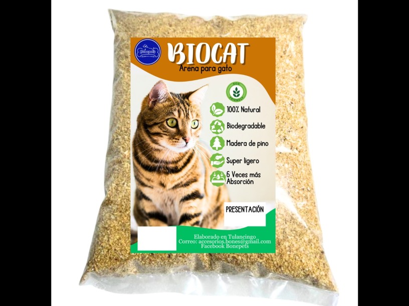 BONB25 ARENA PARA GATO 
BIOCAT 2.5 KG
