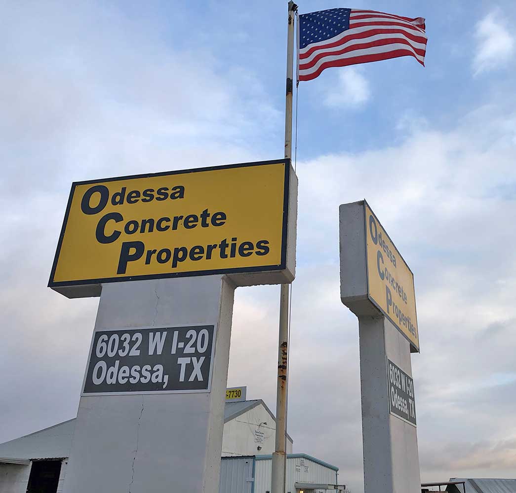 Odessa Concrete Properties, Inc Sign 