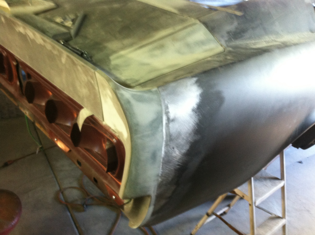 Trunk, tail light area made to fit