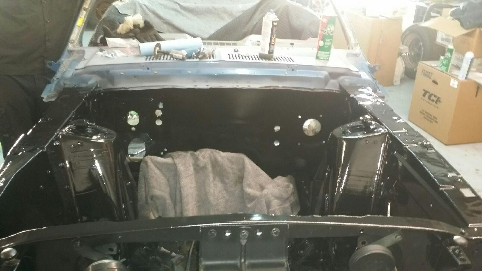 Engine compartment new paint