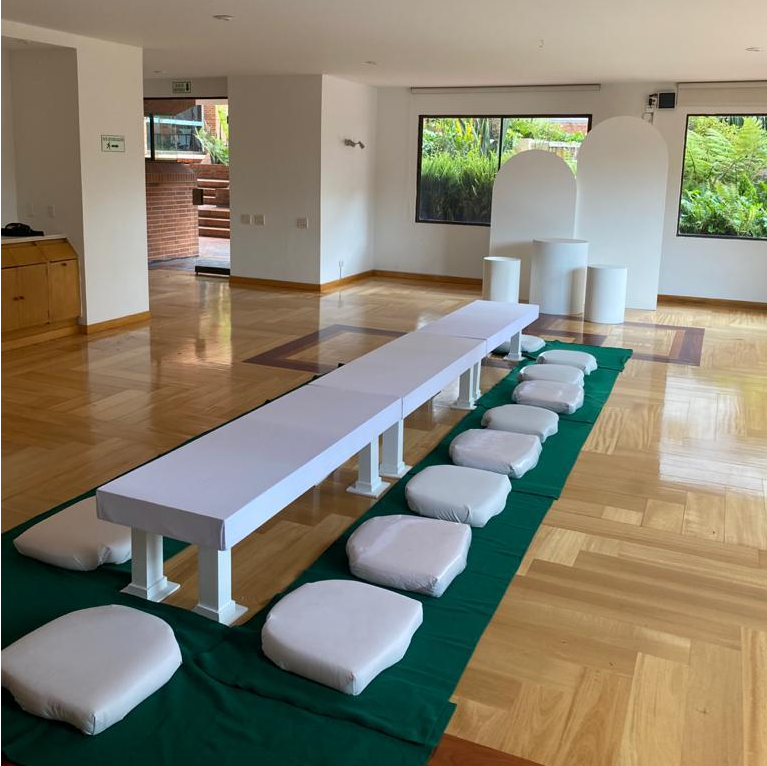 Mesa Rectangular Tapizada Baja
Con 6 Cojines+Manta
$80.000 Alquiler
Manejamos Variedad De Colores